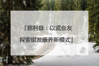 慈利县：以武会友 探索银发康养新模式
