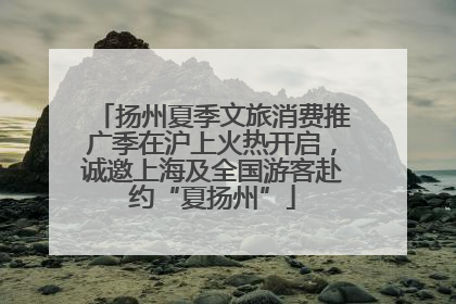 扬州夏季文旅消费推广季在沪上火热开启，诚邀上海及全国游客赴约“夏扬州”