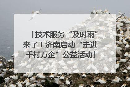 技术服务“及时雨”来了！济南启动“走进千村万企”公益活动