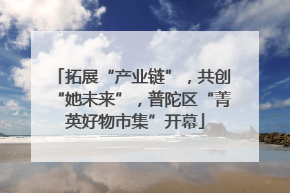 拓展“产业链”，共创“她未来”，普陀区“菁英好物市集”开幕
