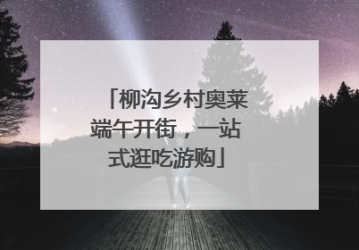 柳沟乡村奥莱端午开街，一站式逛吃游购
