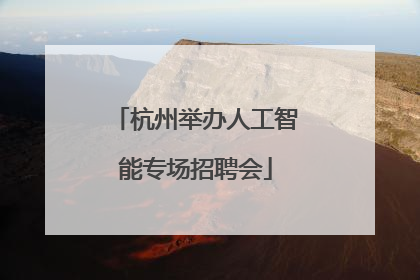 杭州举办人工智能专场招聘会