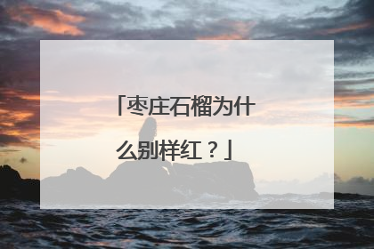 枣庄石榴为什么别样红？
