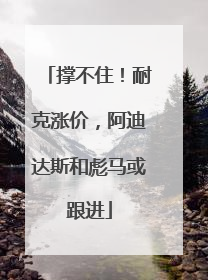 撑不住！耐克涨价，阿迪达斯和彪马或跟进