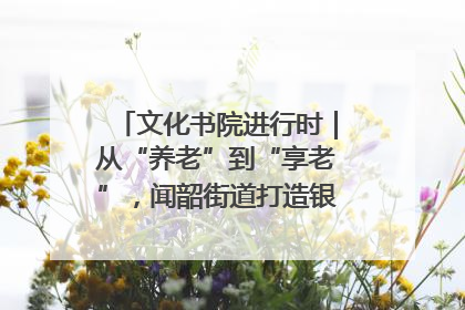 文化书院进行时｜从“养老”到“享老”，闻韶街道打造银龄幸福新图景