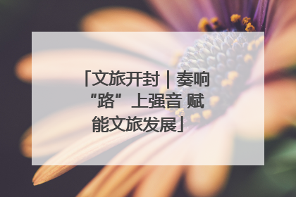 文旅开封｜奏响“路”上强音 赋能文旅发展