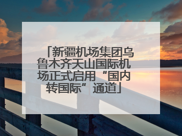 新疆机场集团乌鲁木齐天山国际机场正式启用“国内转国际”通道