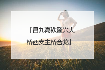昌九高铁隆兴大桥西支主桥合龙
