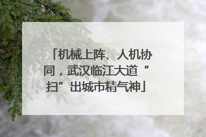 机械上阵、人机协同，武汉临江大道“扫”出城市精气神