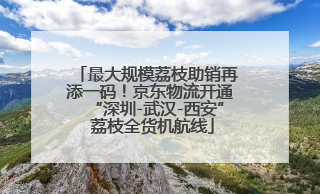 最大规模荔枝助销再添一码！京东物流开通“深圳-武汉-西安” 荔枝全货机航线
