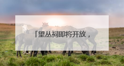 望丛祠即将开放，锦里升级进行时