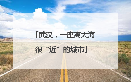 武汉，一座离大海很“近”的城市
