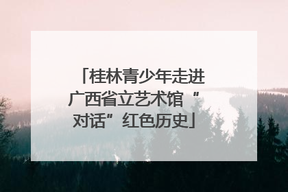 桂林青少年走进广西省立艺术馆“对话”红色历史