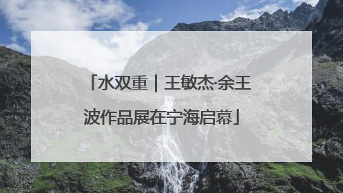 水双重｜王敏杰·余王波作品展在宁海启幕