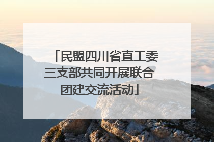 民盟四川省直工委三支部共同开展联合团建交流活动