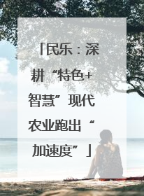 民乐：深耕“特色+智慧”现代农业跑出“加速度”