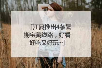 江夏推出4条暑期宝藏线路，好看好吃又好玩~
