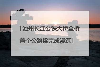 池州长江公铁大桥全桥首个公路梁完成浇筑