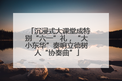 沉浸式大课堂成特别“六一”礼，“大小东华”奏响立德树人“协奏曲”