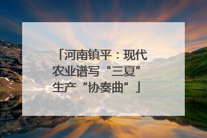 河南镇平：现代农业谱写“三夏”生产“协奏曲”