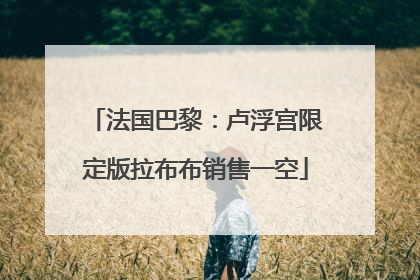 法国巴黎：卢浮宫限定版拉布布销售一空