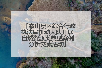 泰山景区综合行政执法局机动大队开展自然资源类典型案例分析交流活动