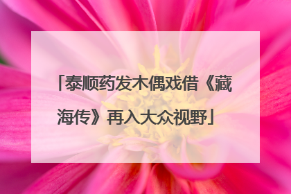 泰顺药发木偶戏借《藏海传》再入大众视野
