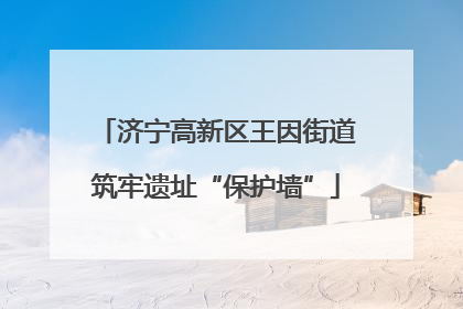 济宁高新区王因街道筑牢遗址“保护墙”