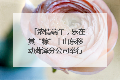 浓情端午，乐在其“粽”｜山东移动菏泽分公司举行端午节主题活动