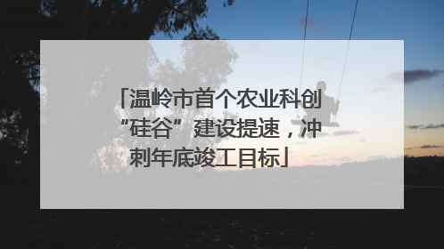 温岭市首个农业科创“硅谷”建设提速，冲刺年底竣工目标