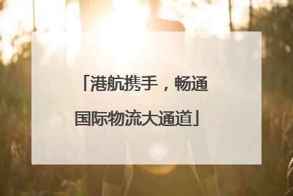 港航携手，畅通国际物流大通道