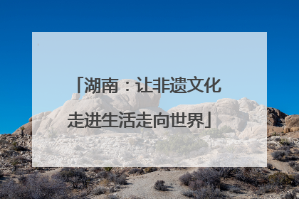 湖南：让非遗文化走进生活走向世界