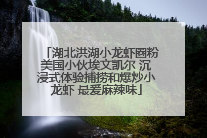 湖北洪湖小龙虾圈粉美国小伙埃文凯尔 沉浸式体验捕捞和爆炒小龙虾 最爱麻辣味