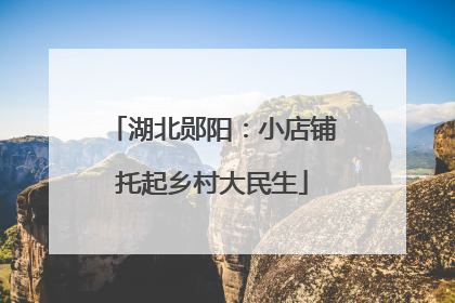 湖北郧阳：小店铺托起乡村大民生