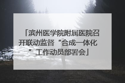 滨州医学院附属医院召开联动监督“合成一体化”工作动员部署会
