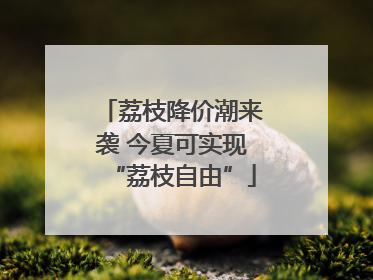 荔枝降价潮来袭 今夏可实现“荔枝自由”