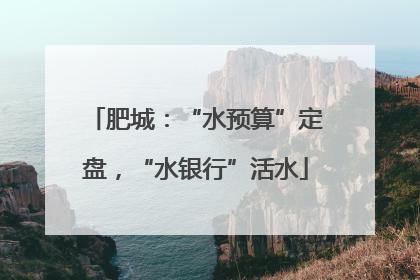 肥城：“水预算”定盘，“水银行”活水
