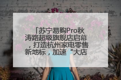 苏宁易购Pro秋涛路超级旗舰店启幕，打造杭州家电零售新地标，加速“大店攻略”全省布局