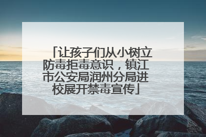 让孩子们从小树立防毒拒毒意识，镇江市公安局润州分局进校展开禁毒宣传