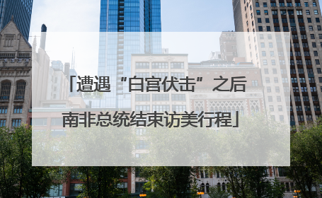 遭遇“白宫伏击”之后 南非总统结束访美行程