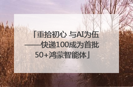 重拾初心 与AI为伍——快递100成为首批50+鸿蒙智能体