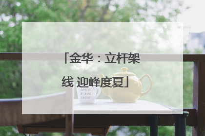 金华：立杆架线 迎峰度夏