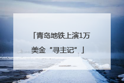 青岛地铁上演1万美金“寻主记”
