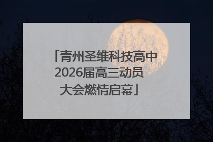 青州圣维科技高中2026届高三动员大会燃情启幕
