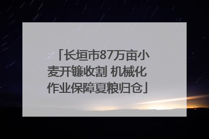 长垣市87万亩小麦开镰收割 机械化作业保障夏粮归仓