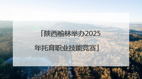 陕西榆林举办2025年托育职业技能竞赛