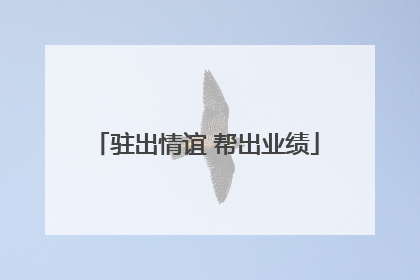 驻出情谊 帮出业绩