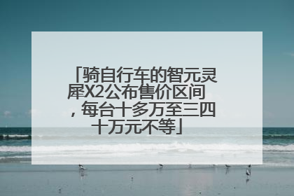 骑自行车的智元灵犀X2公布售价区间，每台十多万至三四十万元不等