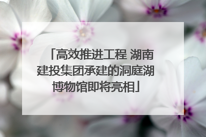 高效推进工程 湖南建投集团承建的洞庭湖博物馆即将亮相