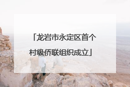 龙岩市永定区首个村级侨联组织成立